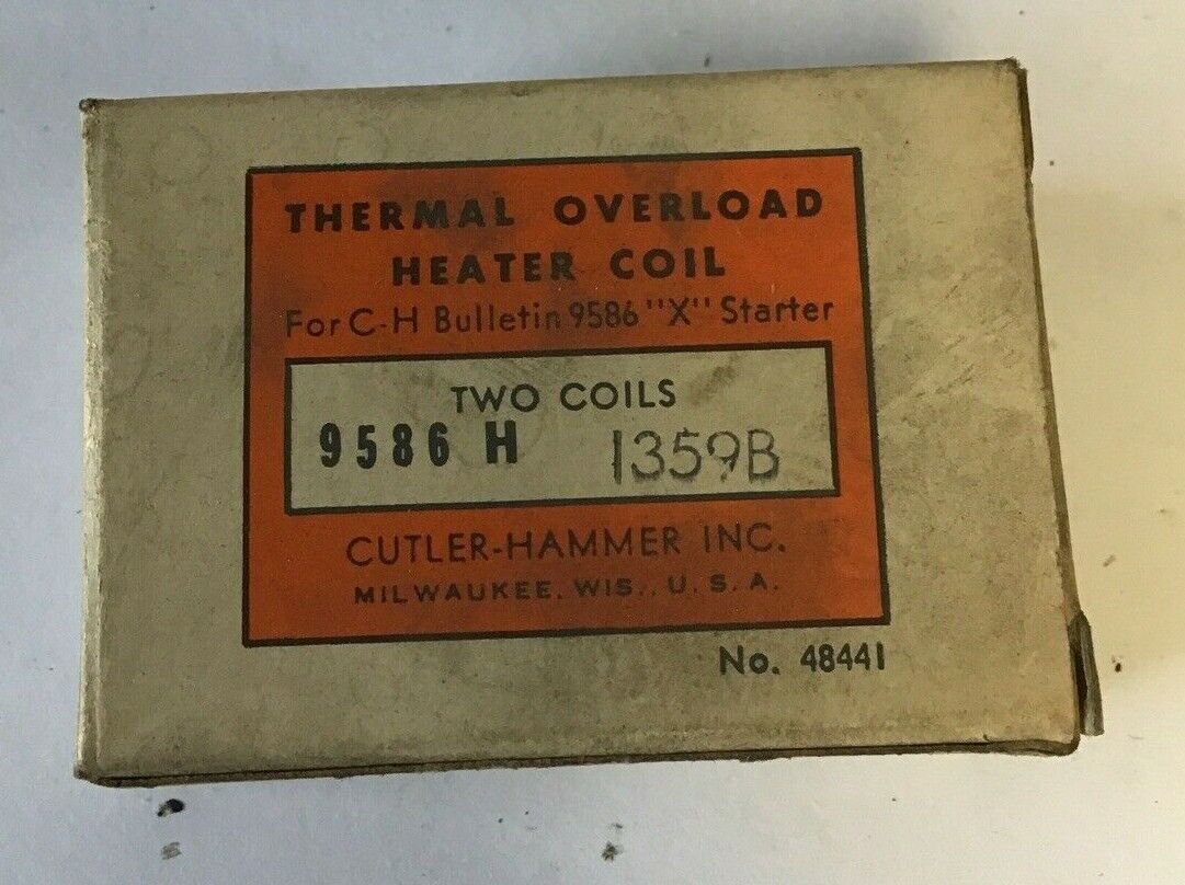 CUTLER HAMMER 9586H1359B THERMAL OVERLOAD HEATER COIL ***LOTOF8***