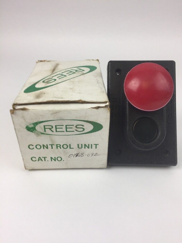 REES 1968-032 CONTROL UNIT START STOP MUSHROOM PUSH BUTTON