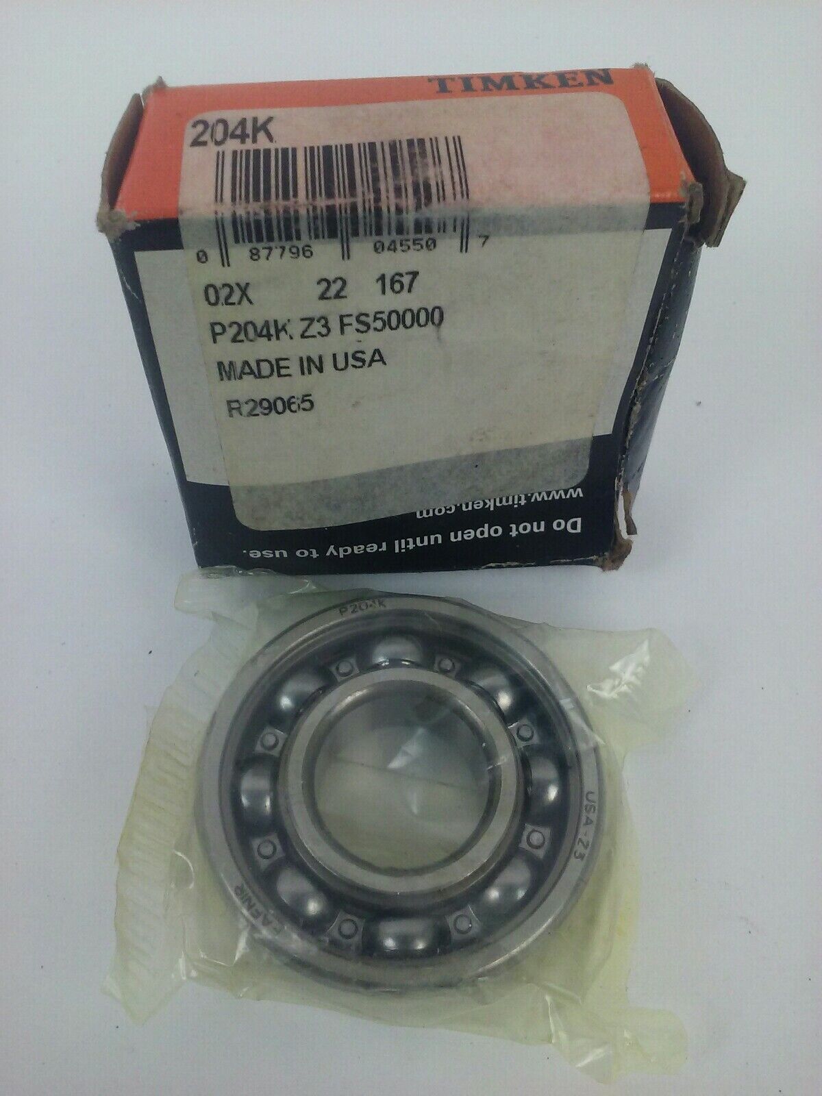 TIMKEN FAFNIR P204K BALL BEARING