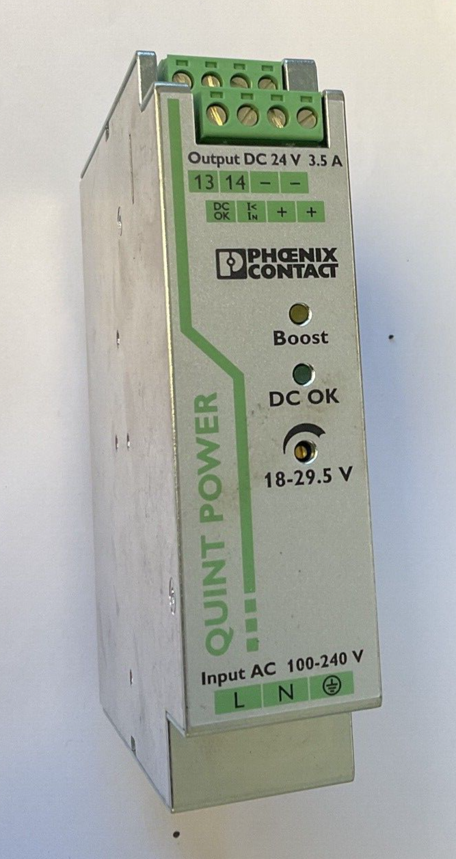 PHOENIX CONTACT QUINT-PS/1AC/24DC/3.5 POWER SUPPLY 240V REV.05