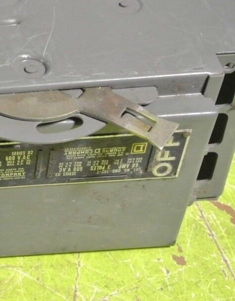 SQUARE D QMB-362-T - TWIN PANELBOARD SWITCH - 600V, 60A, 3-POLE