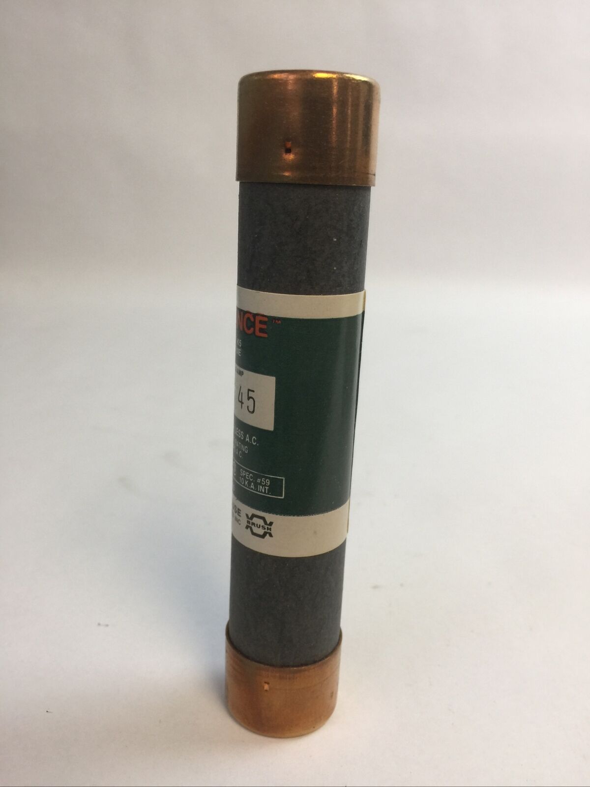 BRUSH/RELIANCE KOS45 CLASS K5 ONE TIME FUSE 45AMP 600VAC (BOX OF 10)
