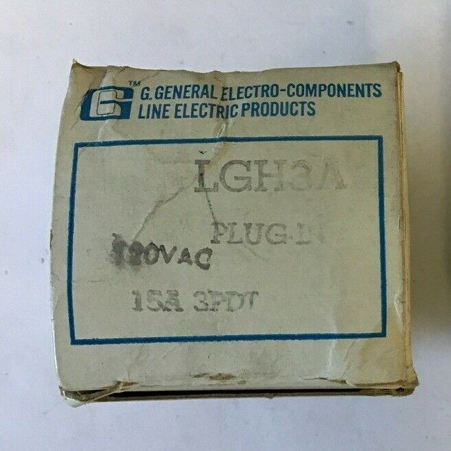 G. GENERAL ELECTRO LGH3A RELAY 120VAC 15A