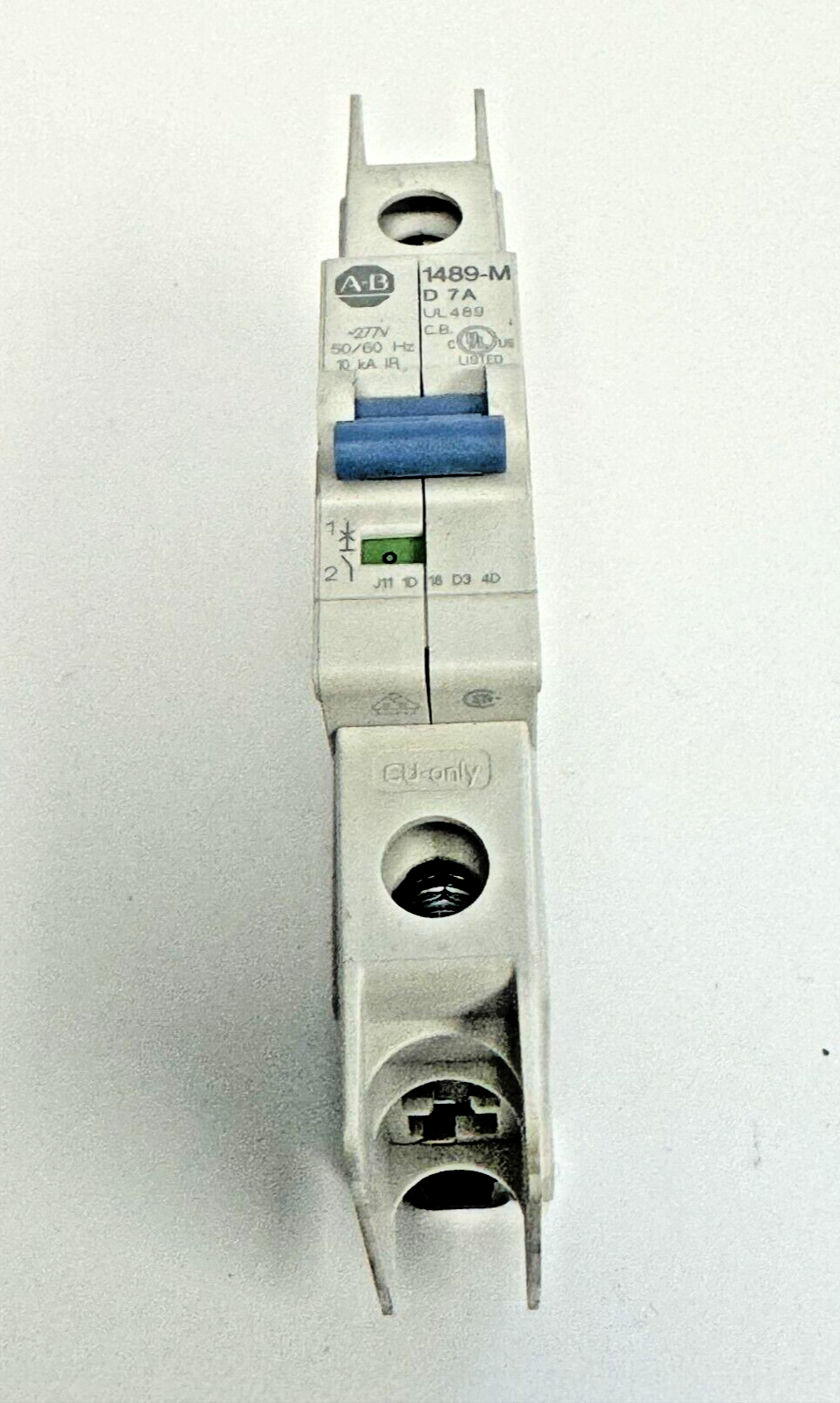 ALLEN-BRADLEY - 1489-M1D070 SER. D - MINIATURE CIRCUIT BREAKER - 1 P, 7A, 277 V