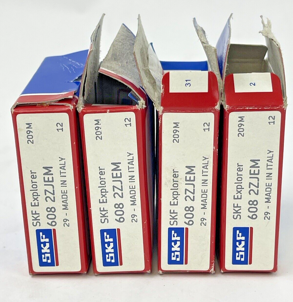 SKF - *LOT OF FOUR* - 608 2ZJEM - EXPLORER BALL BEARING