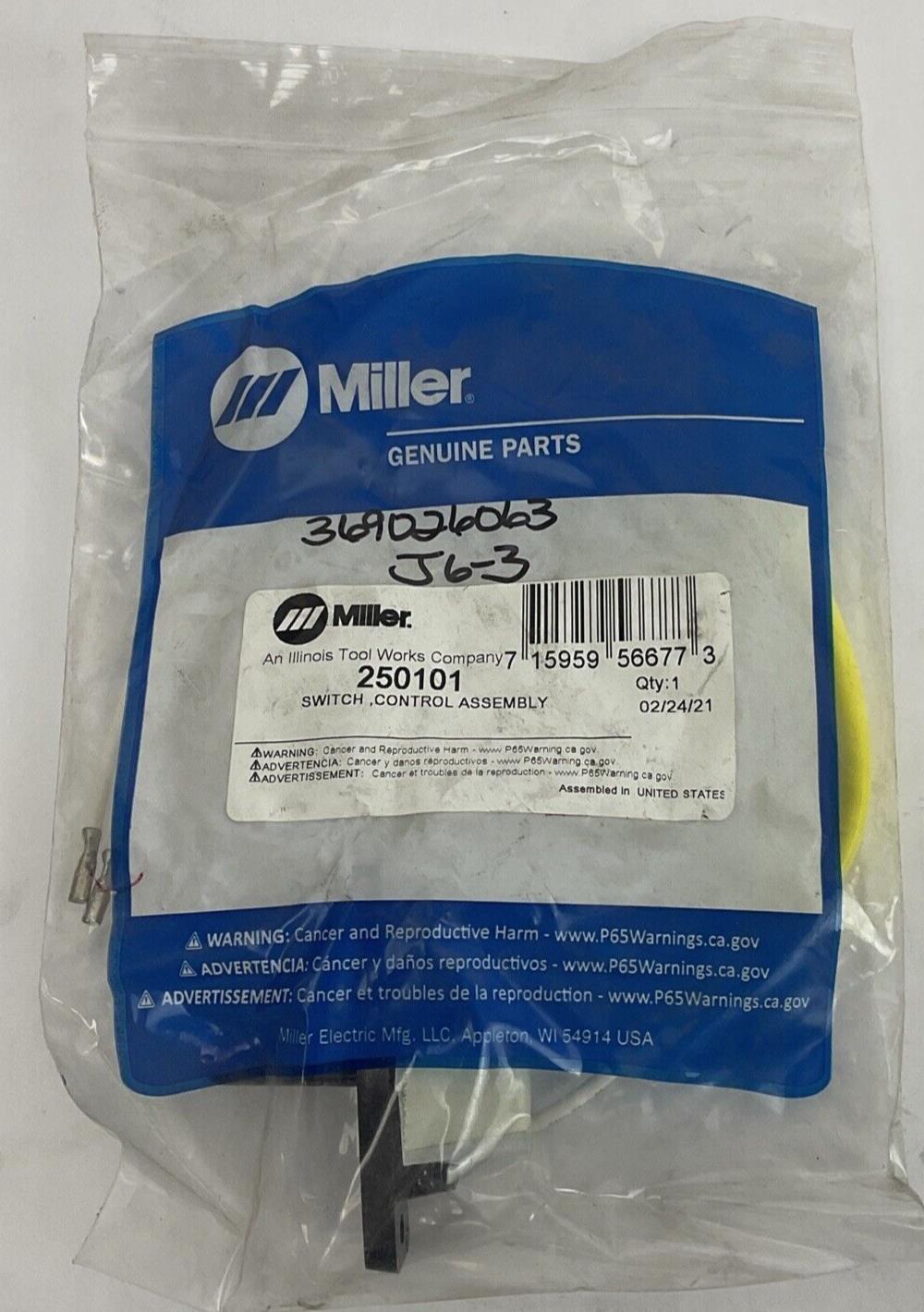MILLER 250101 SWITCH CONTROL ASSEMBLY