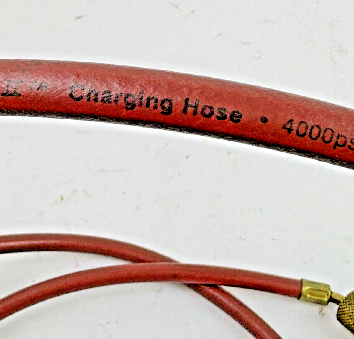 YELLOW JACKET - PLUS II 72" 1/4" CHARGING HOSE - RED - 4000 PSI / 800 PSI