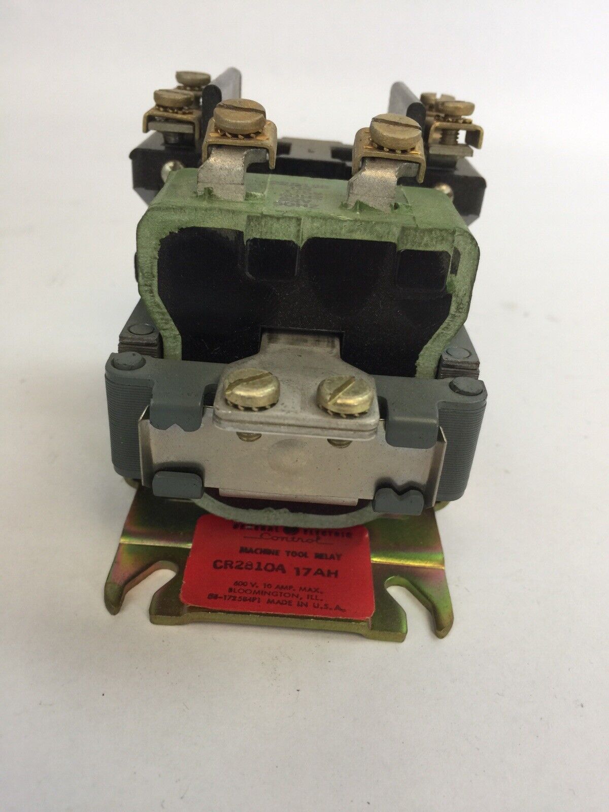 GE CR2810A17AH MACHINE TOOL RELAY 600V 10A 22D135 COIL 115V 60HZ 92V 50HZ
