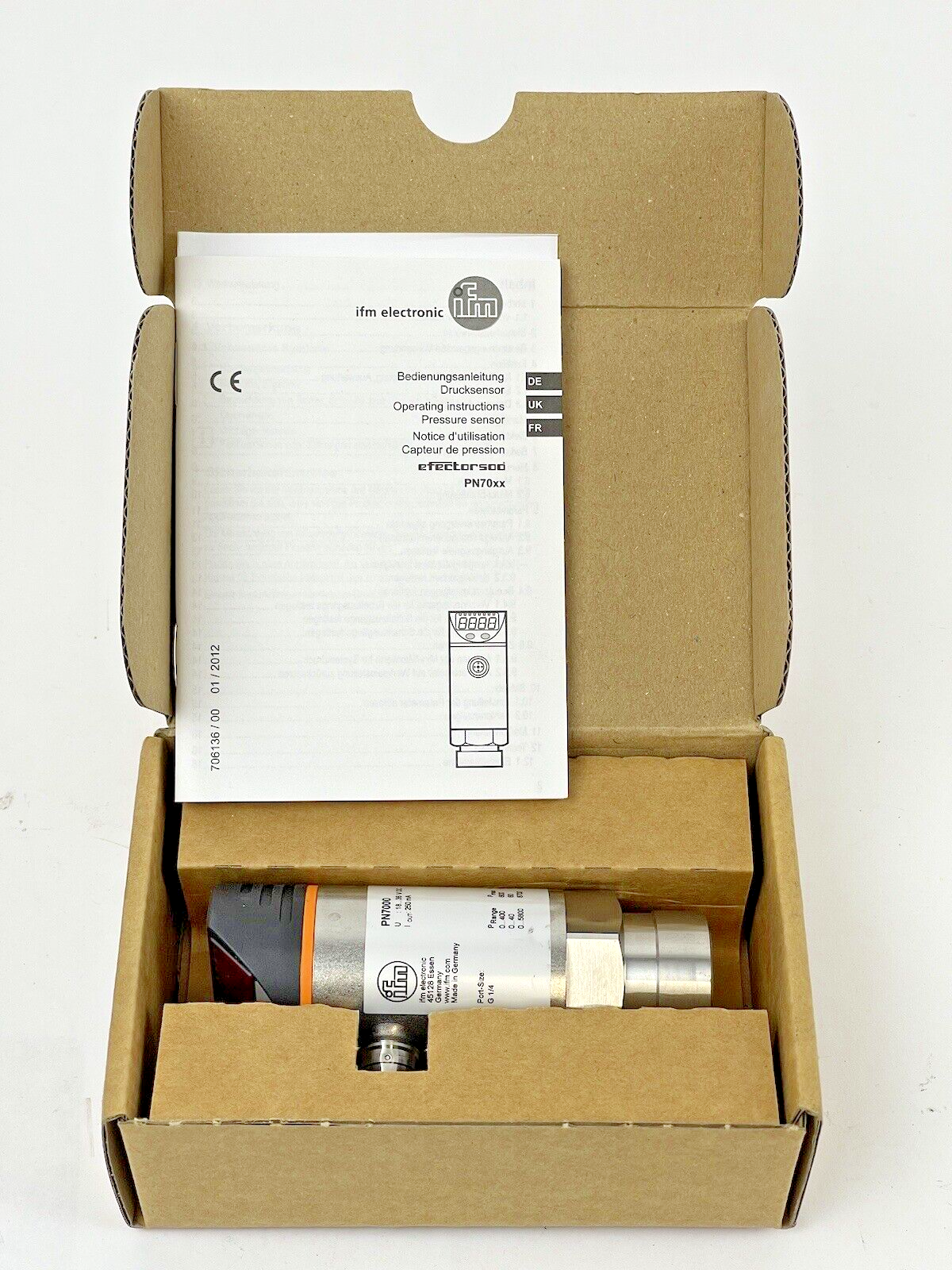 IFM ELECTRONIC - PN7000 - EFECTORSOD - PN-400-SBR14-QFRKG/US/ - PRESSURE SENSOR