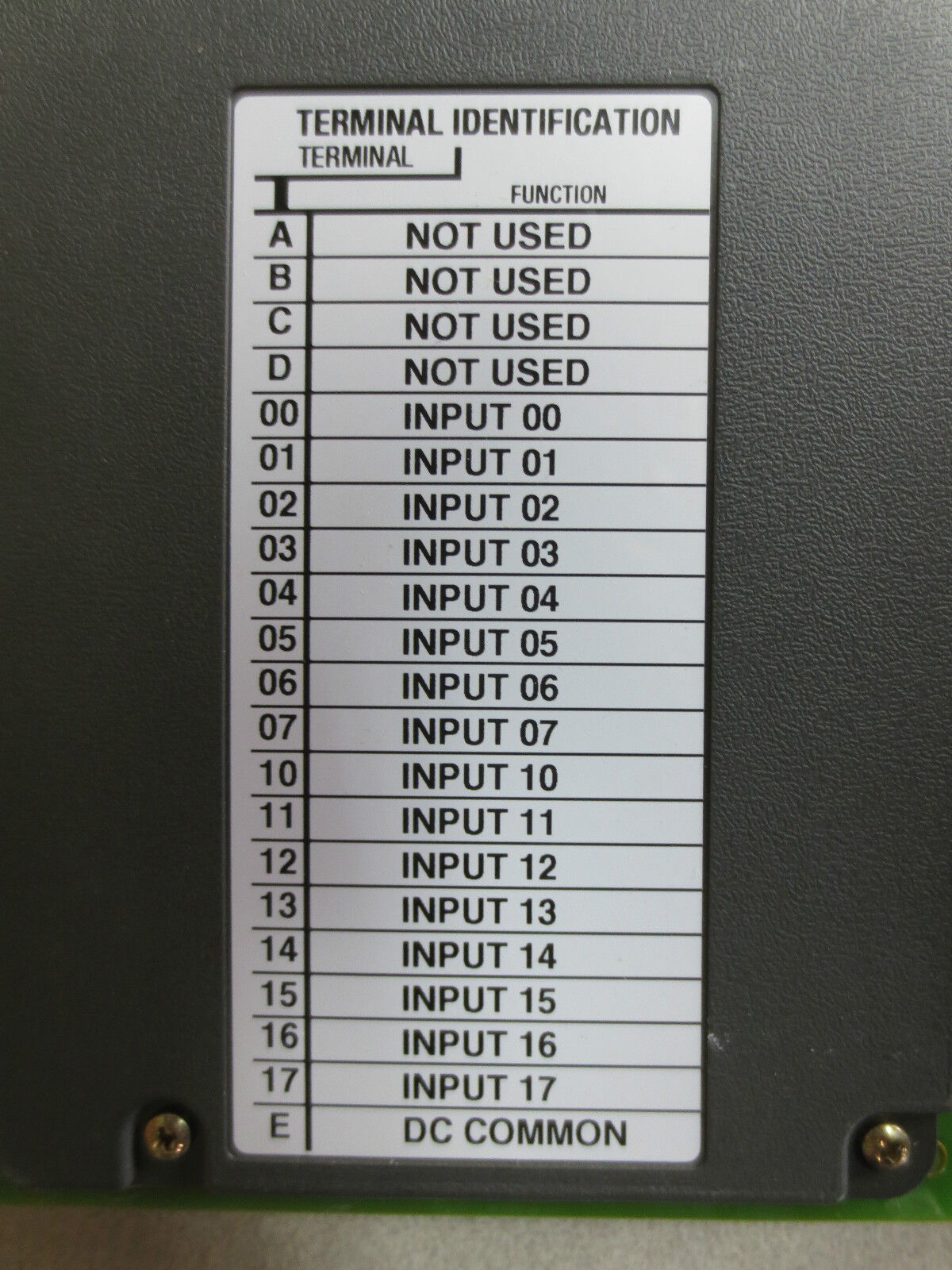 ALLEN-BRADLEY 1771-IBD/B INPUT MODULE 10-30VDC - Rev. F01