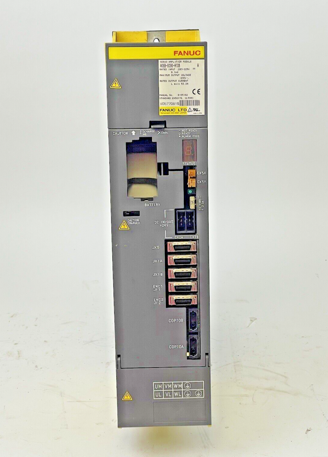 FANUC - A06B-6096-H106 SERIES H- SERVO AMPLIFIER MODULE -283-325V, 9.1kW, 52.2 A