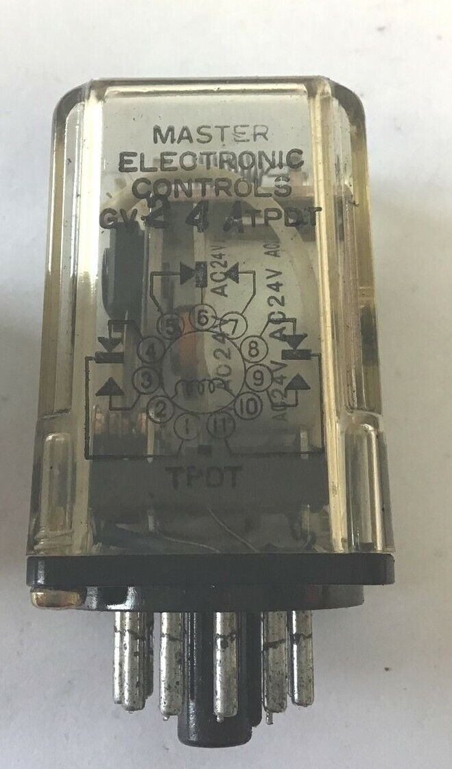 MASTER ELECTRONIC CONTROLS GV-24A 24VAC RELAY