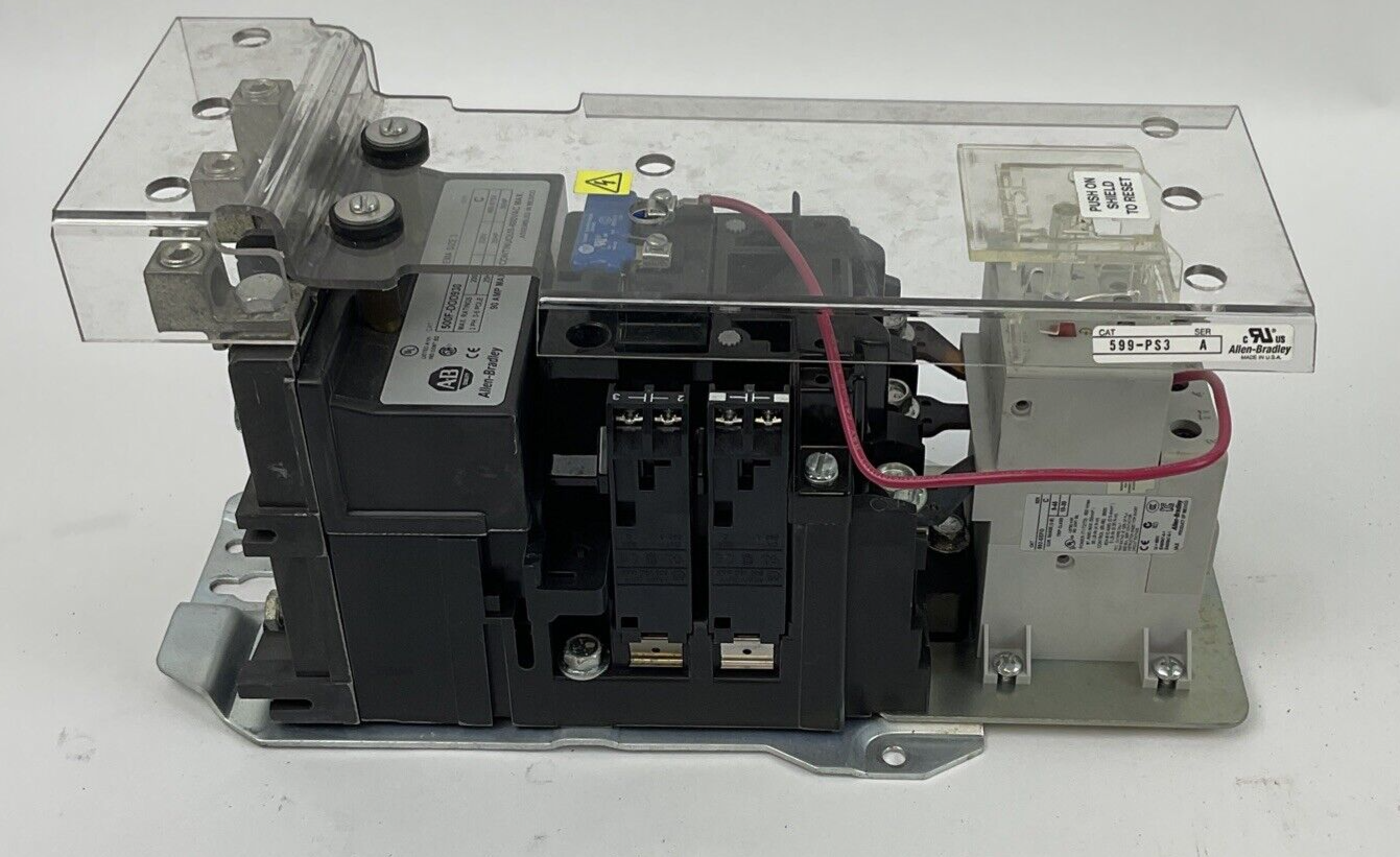 ALLEN BRADLEY 500F-DOD930 STARTER SER.C SIZE3 600V 50HP 600VAC