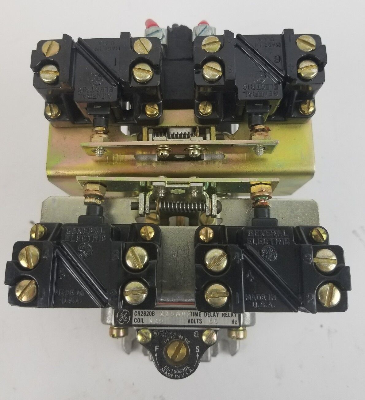 GE Time Delay Relay CR2820B115AA2 115V Coil 60Hz