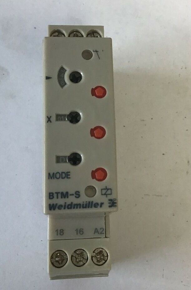 WEIDMULLER BTM-S RELAY TIMER250VAC 30VDC 5A