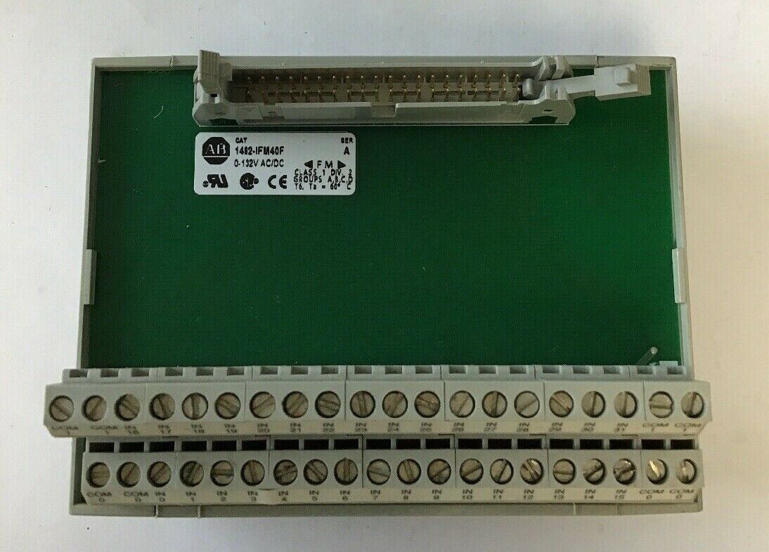 ALLEN BRADLEY 1492-IFM40F, INTERFACE MODULE, 40 POS. 132VAC
