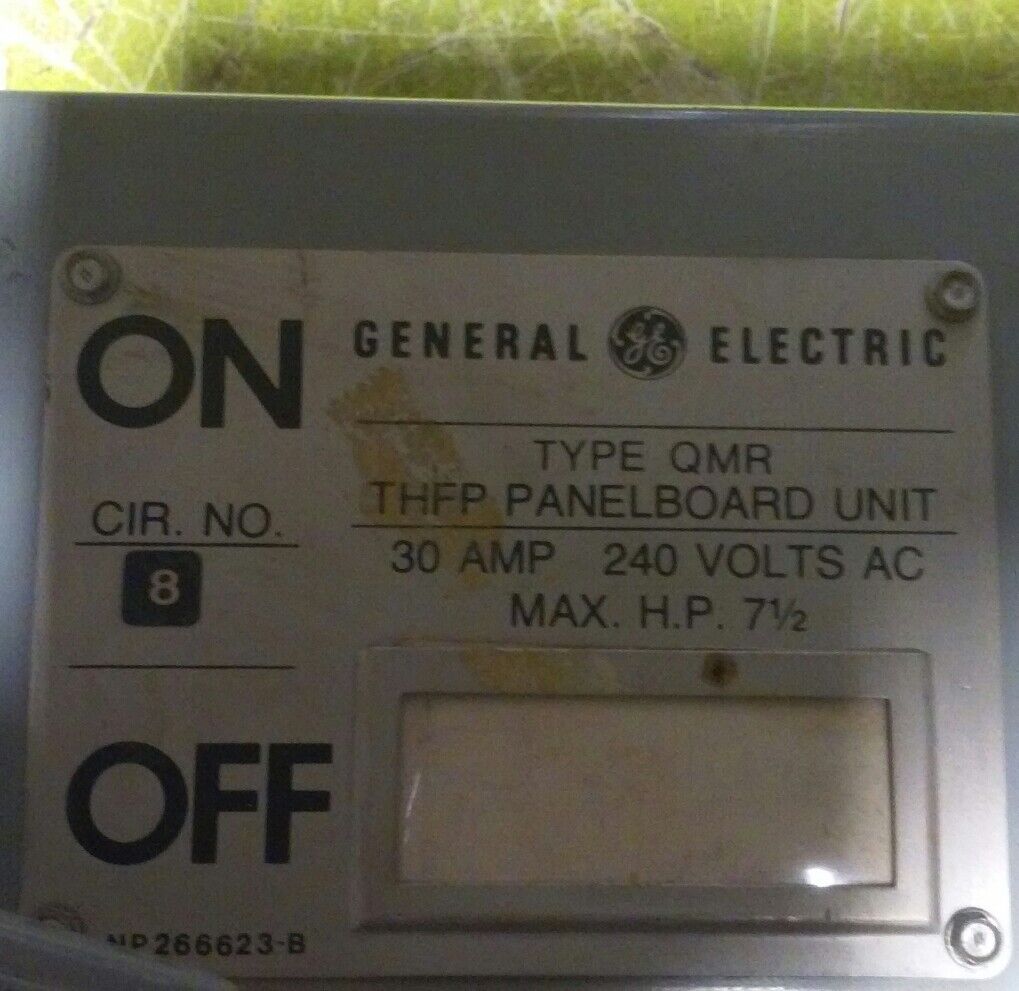 GE THFP221X - 30A, 2-P, 240V Fused Panelboard Switch