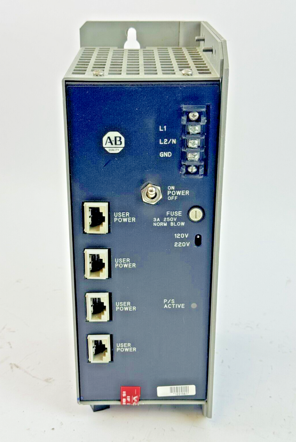 ALLEN-BRADLEY - 1771-PS7 SER. C - POWER SUPPLY MODULE - 2.4 A, 220 VAC, 60/50 HZ