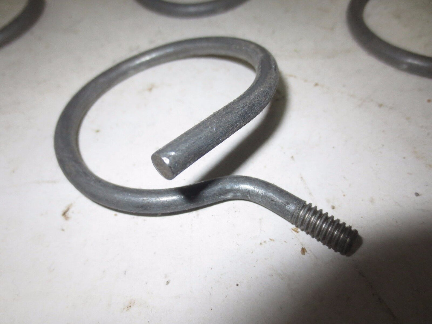GALVANIZED BRIDLE RINGS - 2" - 1/4" THREAD - NEW SURPLUS - LOT of 10