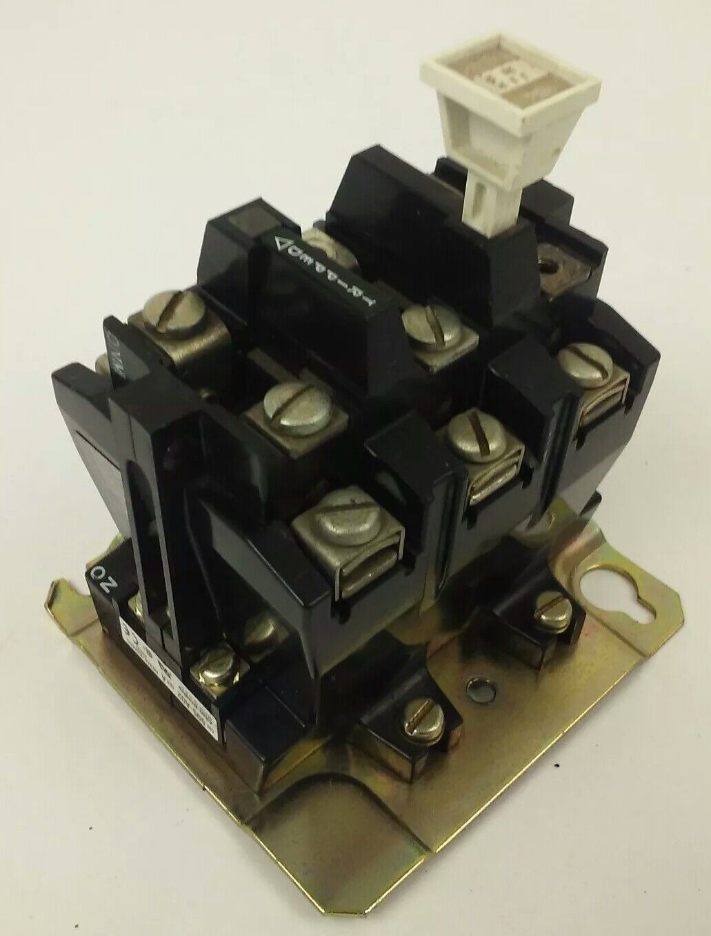 ALLEN BRADLEY 592-BOW16 SER. B OVERLOAD RELAY, 120-600V, W/ 595-A02 SER. A A600