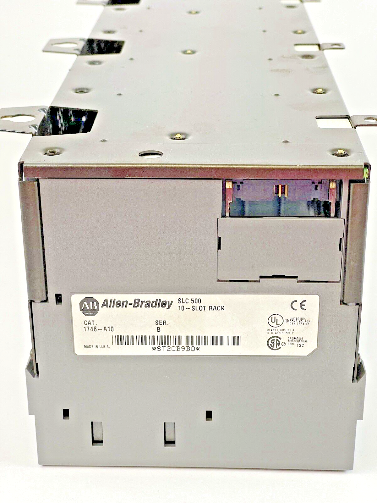 ALLEN BRADLEY - 1746-P2 SER. C -POWER SUPPLY W/ 10 SLOT RACK 1746-A10 & 3 BLANKS