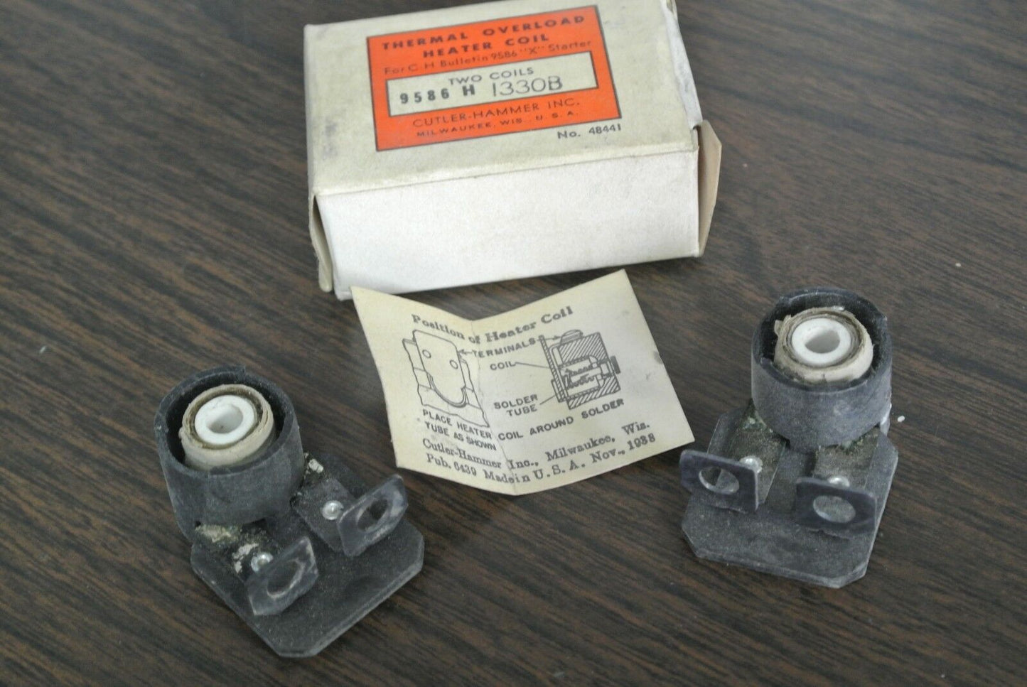 CUTLER-HAMMER 9586 H1330B - OVERLOAD RELAY HEATER - NEW SURPLUS - BOX of 2