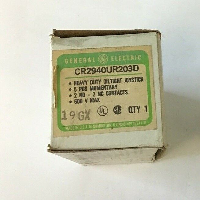 GENERAL ELECTRIC CR290UR203D OILTIGHT JOYSTICK 5POS. MOM. 2NO-2NC 600V