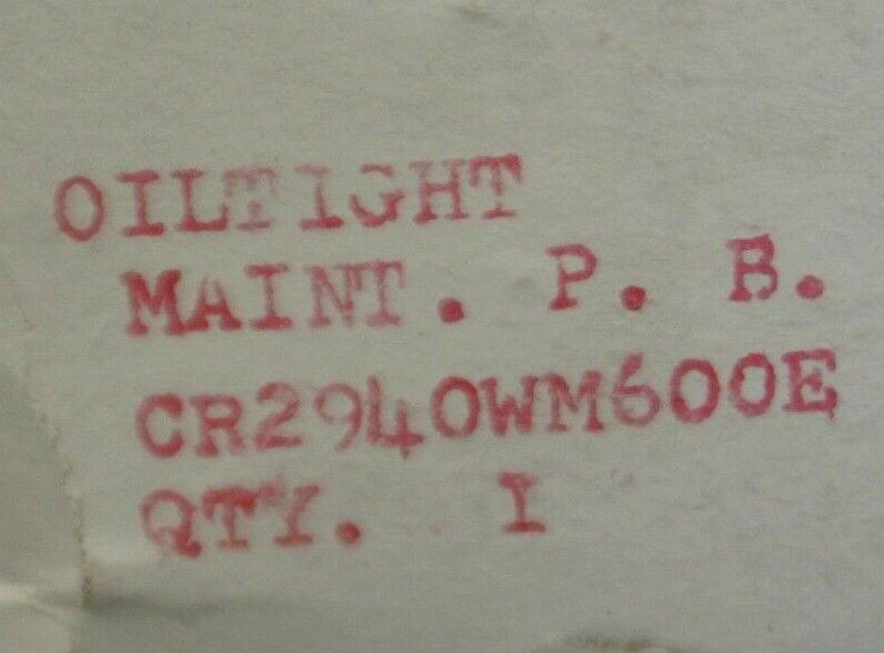 GENERAL ELECTRIC CR2940WM600E OILTIGHT PUSHBUTTON UNIT / NEW SURPLUS