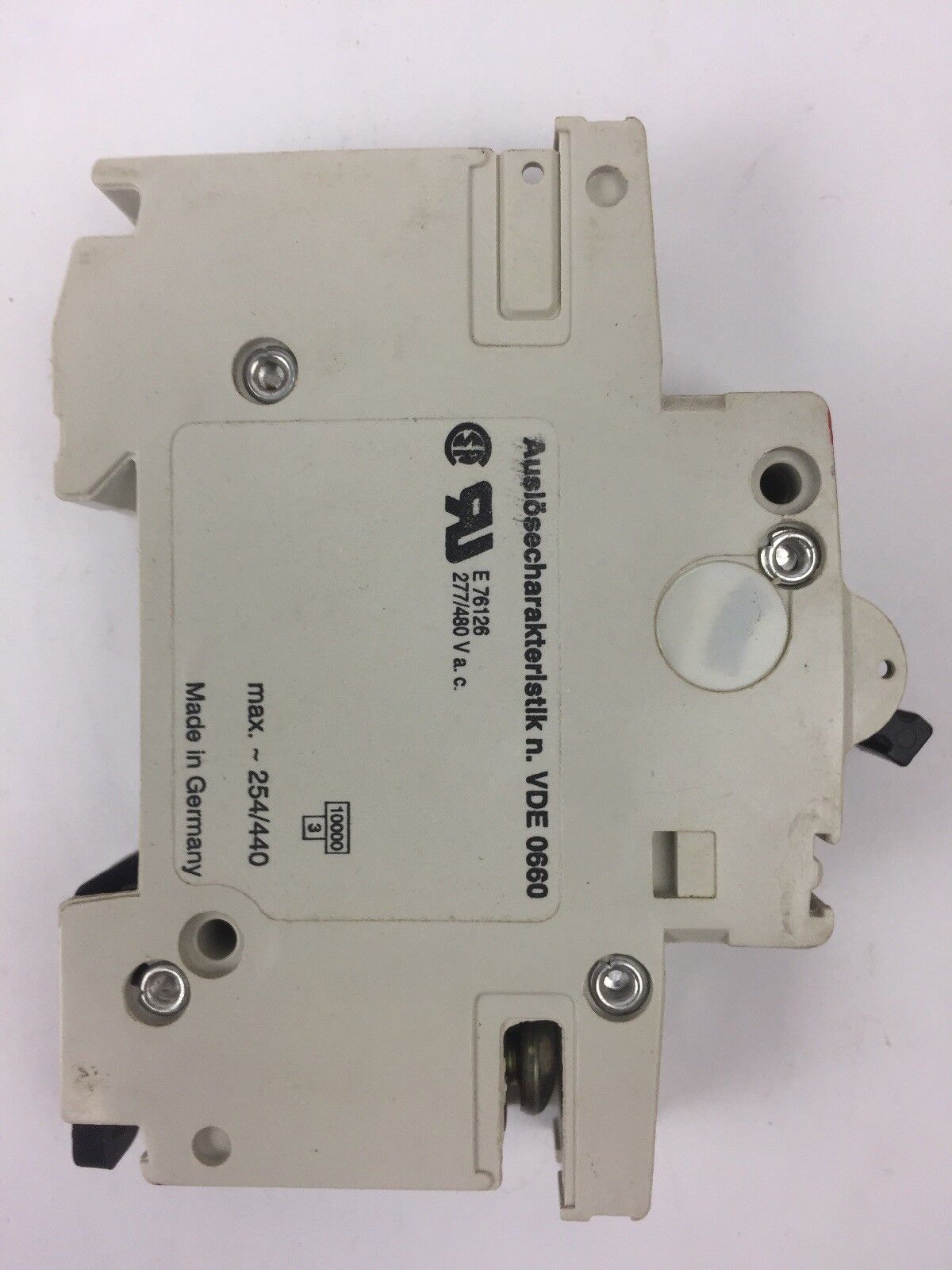 ABB S 281 K 4 A CIRCUIT BREAKER 1 POLE E76126 277/480 VAC