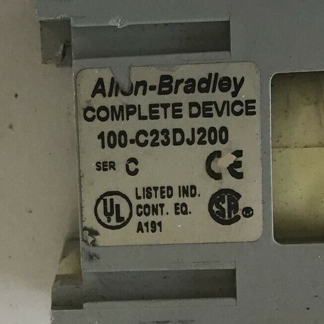 ALLEN BRADLEY 100-C23Z*200/ 100-C23DJ200 CONTACTOR W/ 100-S ***LOTOF2***