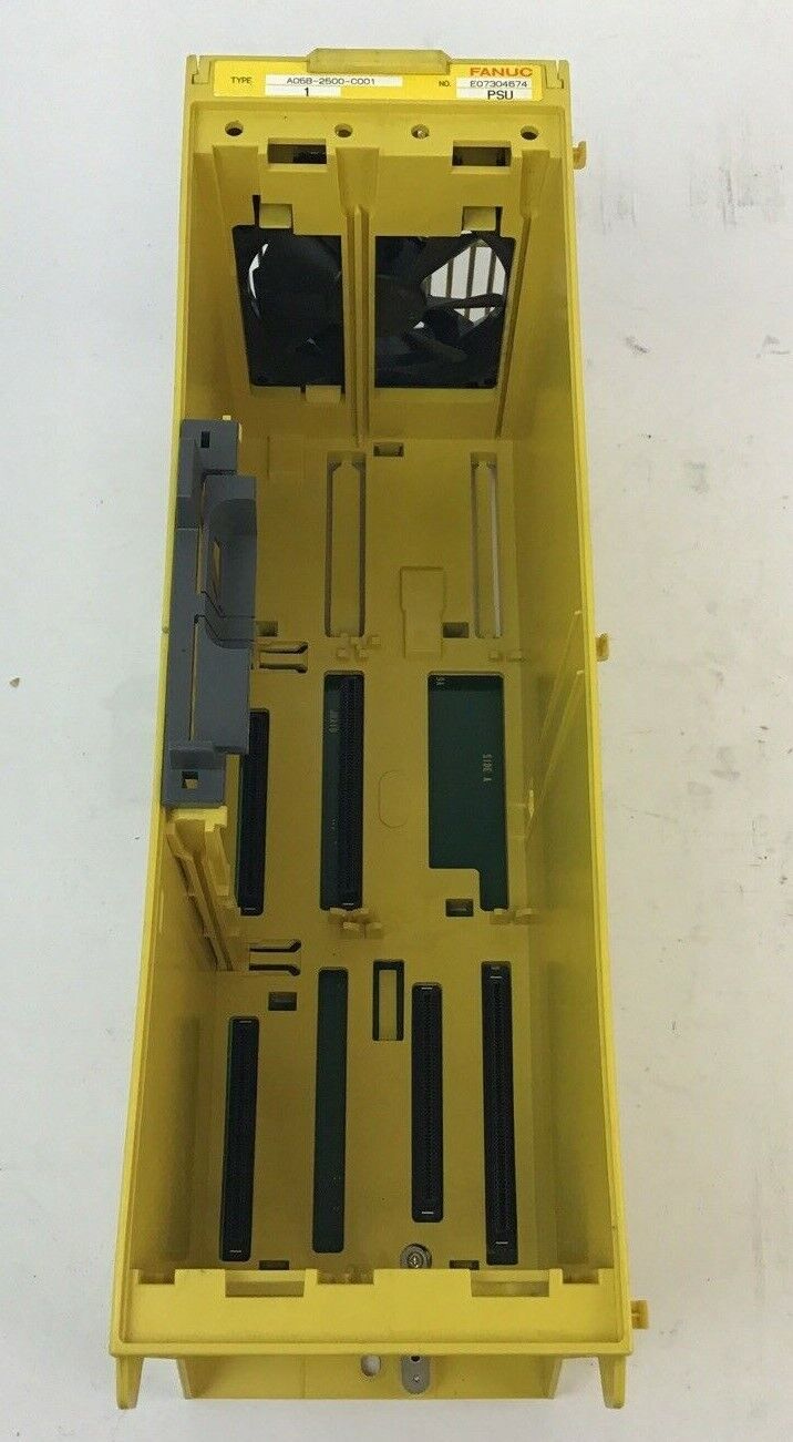 FANUC A05B-2500-C001 RACK CHASSIS W/ FANS A02B-0260-C021