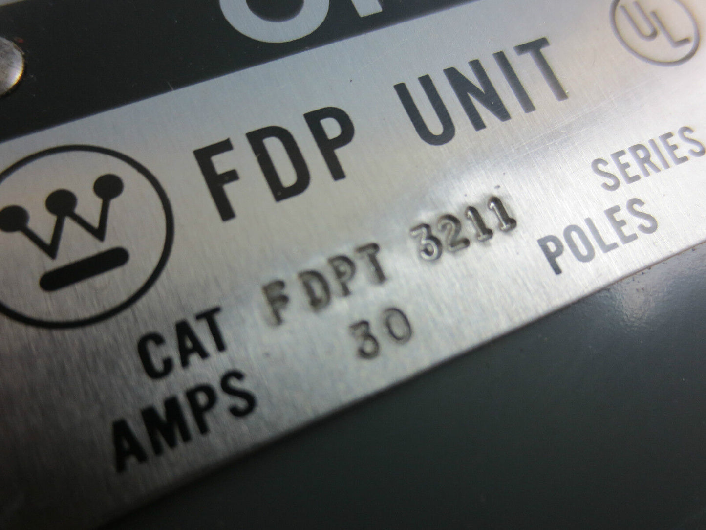 WESTINGHOUSE FDPT3211 FUSIBLE PANELBOARD SWITCH 240VAC 30A