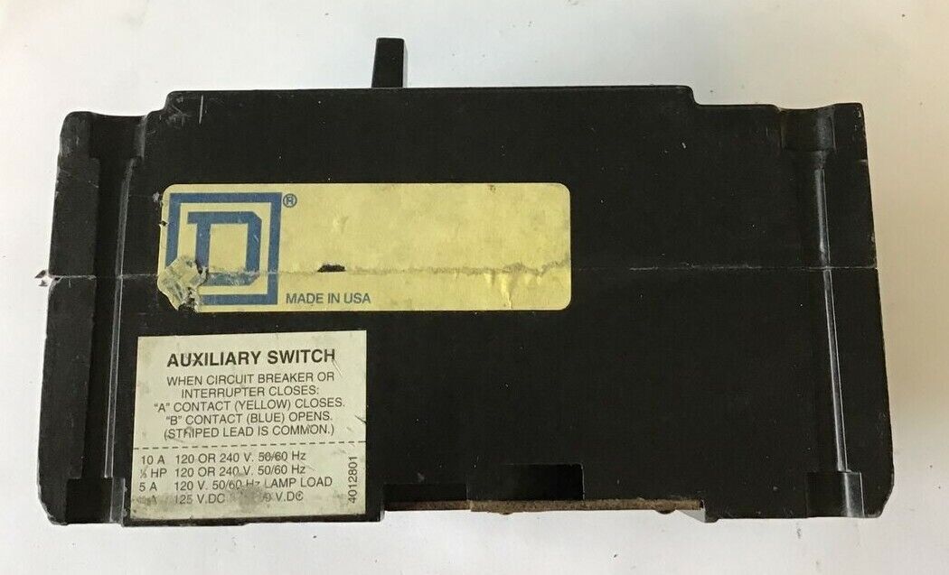 SQUARE D FAF340302333 CIRCUIT BREAKER 30A 250VDC 480VAC