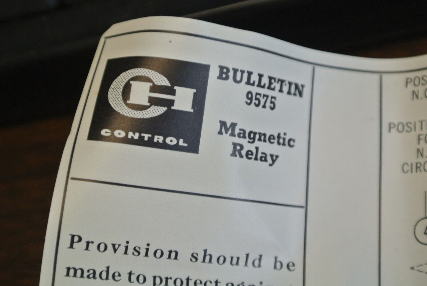 CUTLER-HAMMER 9575H2674A MAGNETIC RELAY 600VAC, PILOT DUTY / NEW SURPLUS