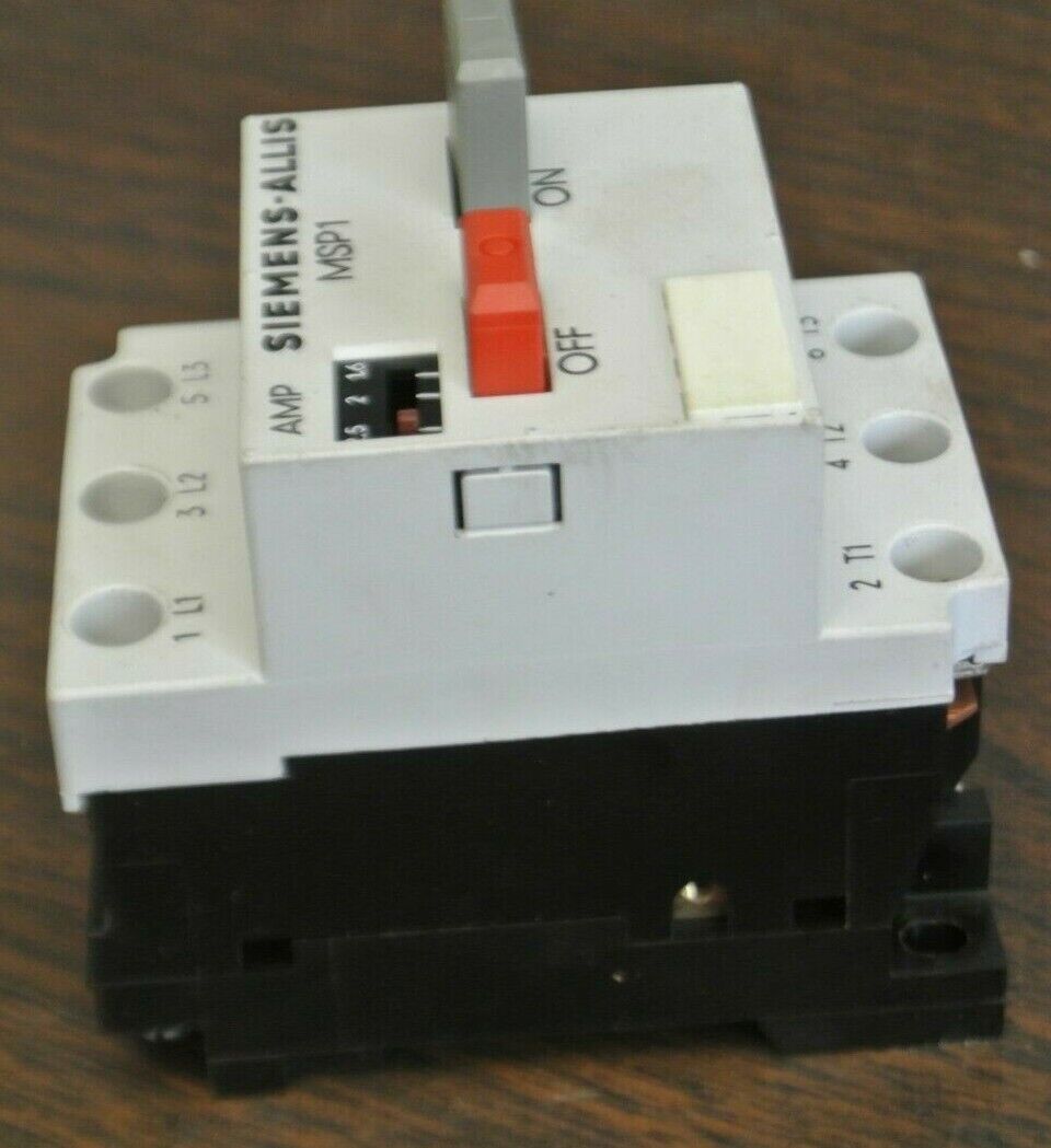 SIEMENS-ALLIS MSP10GA11 MANUAL STARTER PROTECTOR / 1.6-2.5A / NEW SURPLUS