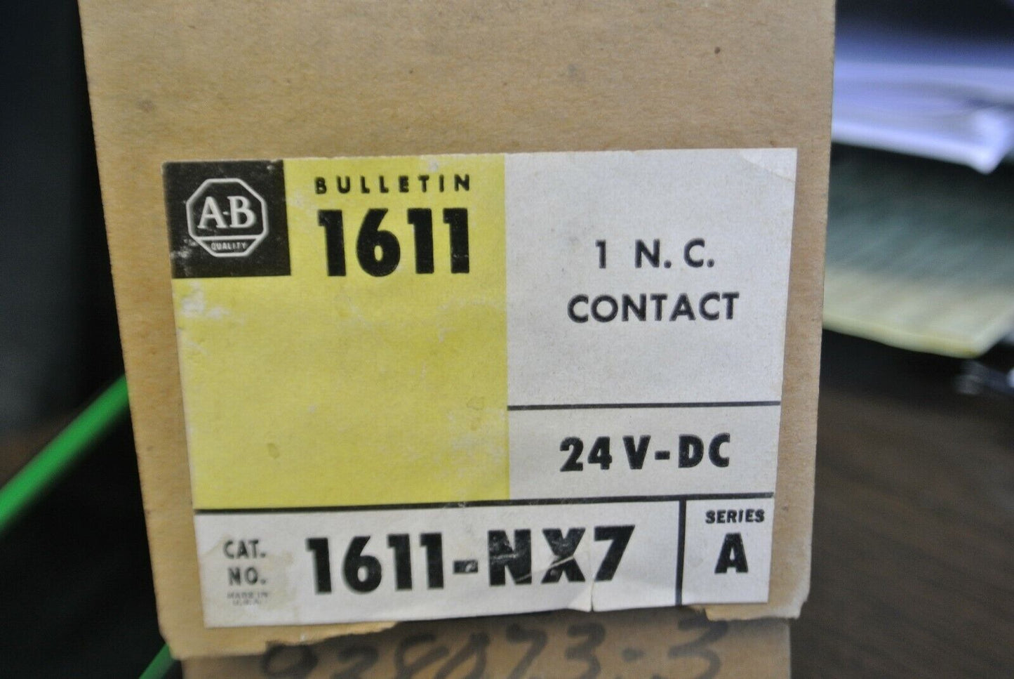 ALLEN-BRADLEY1611-NX7 Ser. A CONTROL RELAY / 1 N.C. / 24VDC / NEW SURPLUS