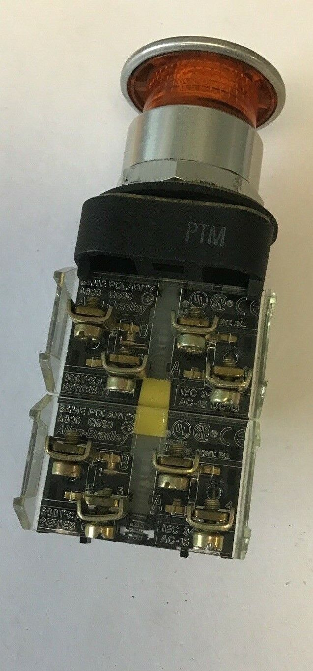 ALLEN BRADLEY 800T-QB24 PUSH BUTTON 24VAC/DC SERIES T