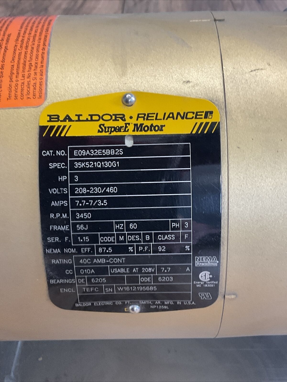 GOULD WATER TECHNOLOGY 2ST1H9A4BM NPE 1 1/4 X 1 1/2-6 PUMP E09A32E5BB2S 3HP