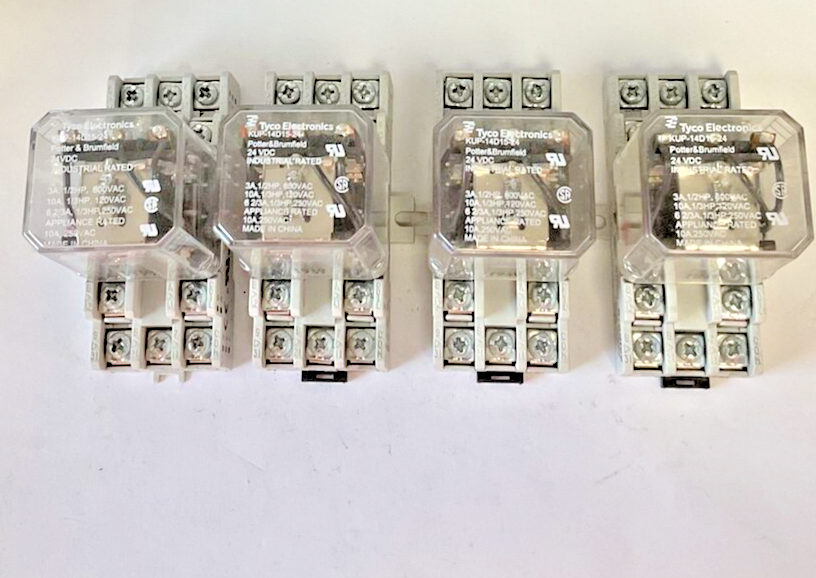 TYCO KUP-14D15-24 RELAY 24VDC W/ ALLEN BRADLEY 700-HN154 SER.A 15A ***LOTOF4***