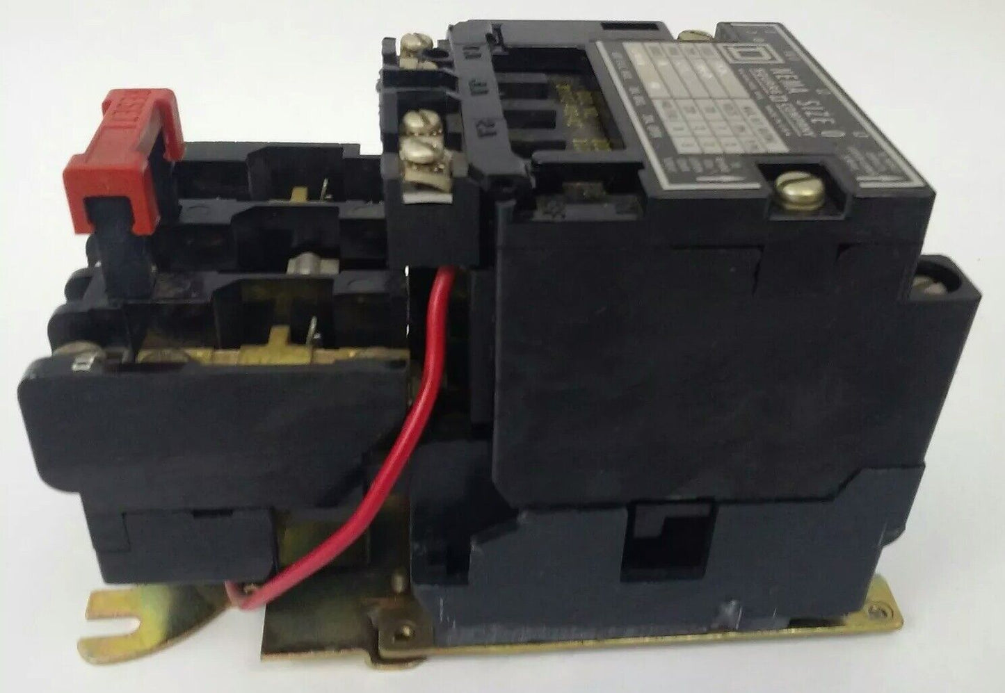 SQUARE D CLASS 8536, TYPE SB0-2,STARTER, 3PH,600V,20A,5HP,SIZE 0,120V COIL,USED