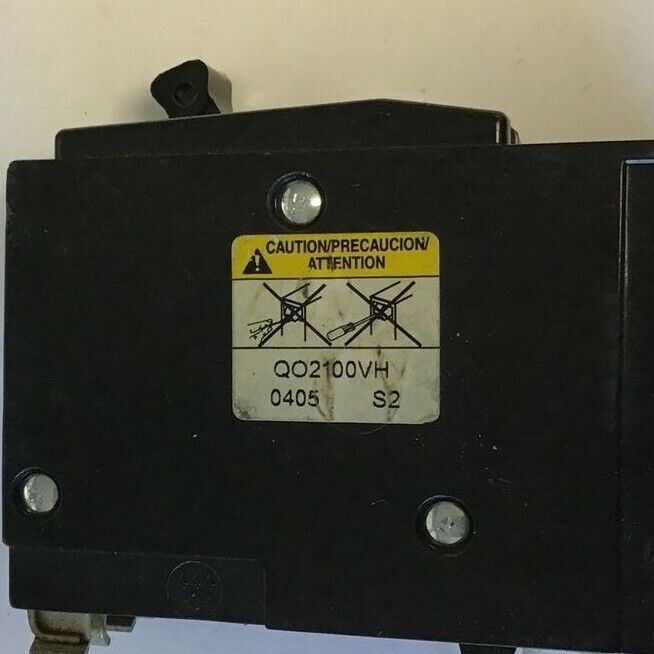 SQUARE D QO2100VH CIRCUIT BREAKER 100A 120/240VAC 50/60HZ 2POLE