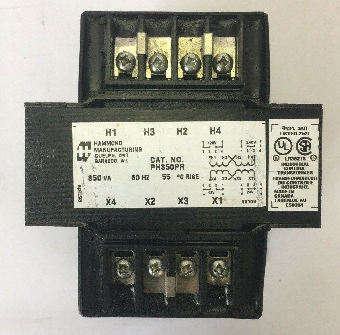 HAMMOND PH350PR TRANSFORMER 350 VA
