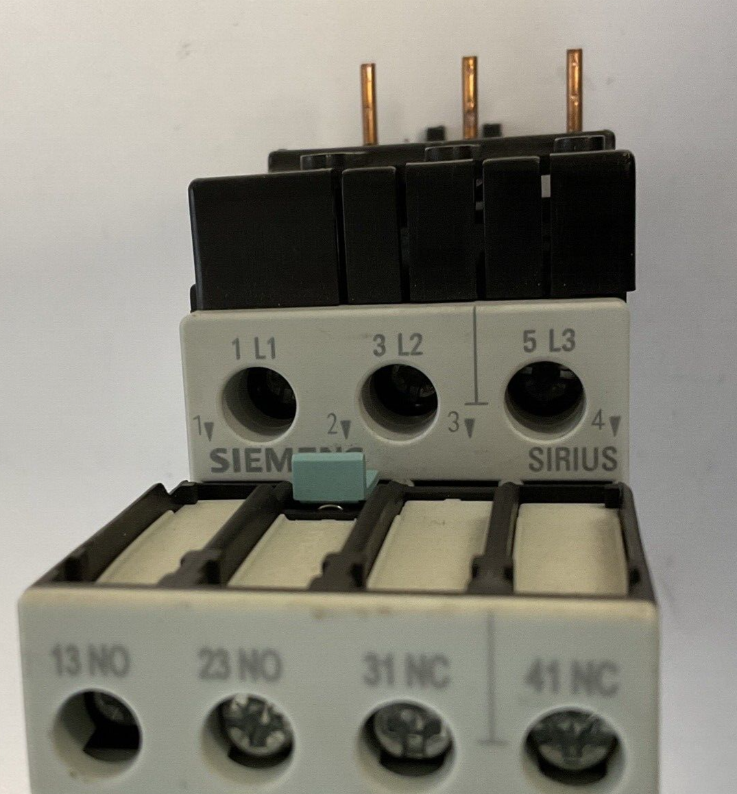 SIEMENS 3RT102-1B..0 W/3RH1921-1FA22 CONTACTOR 50/60HZ 600VAC W/3RT1926-1TR00