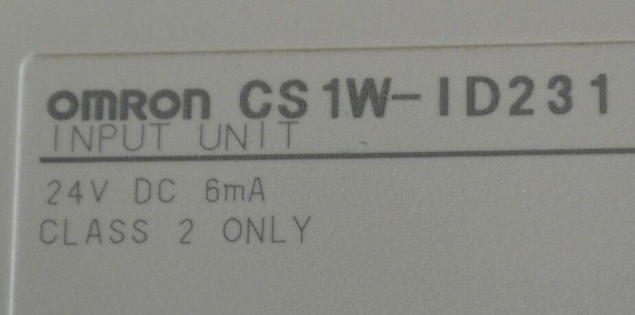 OMRON CS1W-ID231 PLC INPUT MODULE - 24VDC / 32-PT / 6mA