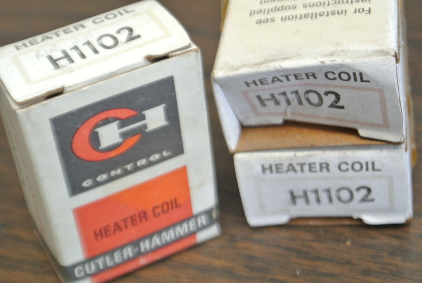LOT of 3 / CUTLER-HAMMER H1102 HEATER ELEMENT / HEATER COIL / NEW SURPLUS