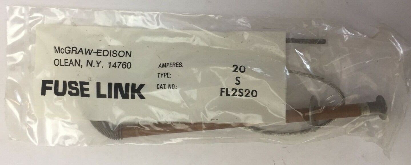 McGRAW-EDISON FL2S20 FUSE LINK 20AMP TYPE S (LOT OF 19)
