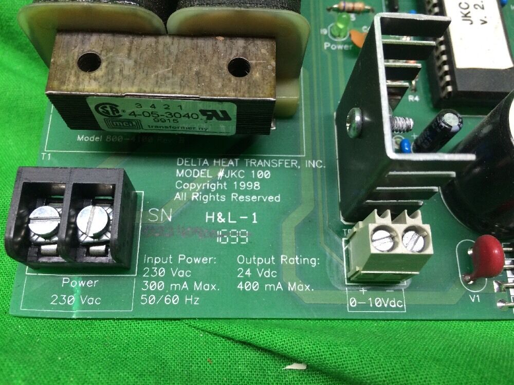 Delta Heat Transfer, Inc. JKC 100 POWER SUPPLY