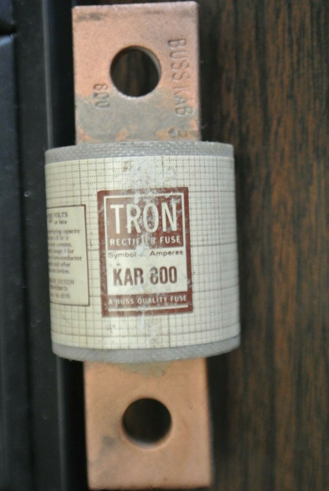 BUSSMANN / TRON KAB800 RECTIFIER FUSE / 250V / 800A / NEW SURPLUS / EACH