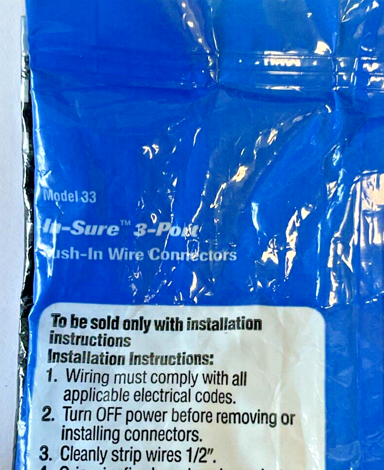 IDEAL MODEL 33 #12-#20 GAUGE 3PORT CONNECTOR NEW/UNUSED*****LOTOF70****