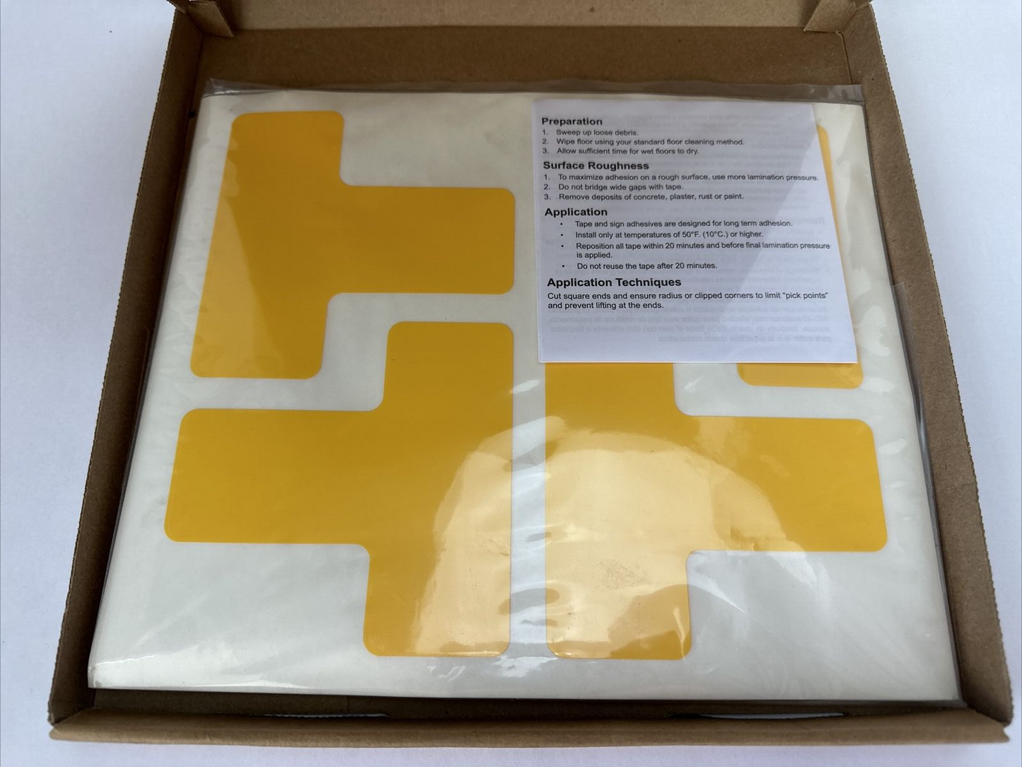 BRADY 104439 B-514 TOUGHSTRIPE Ts 2" W X 5" H 50.8MM X 127MM (20 TOTAL Ts)